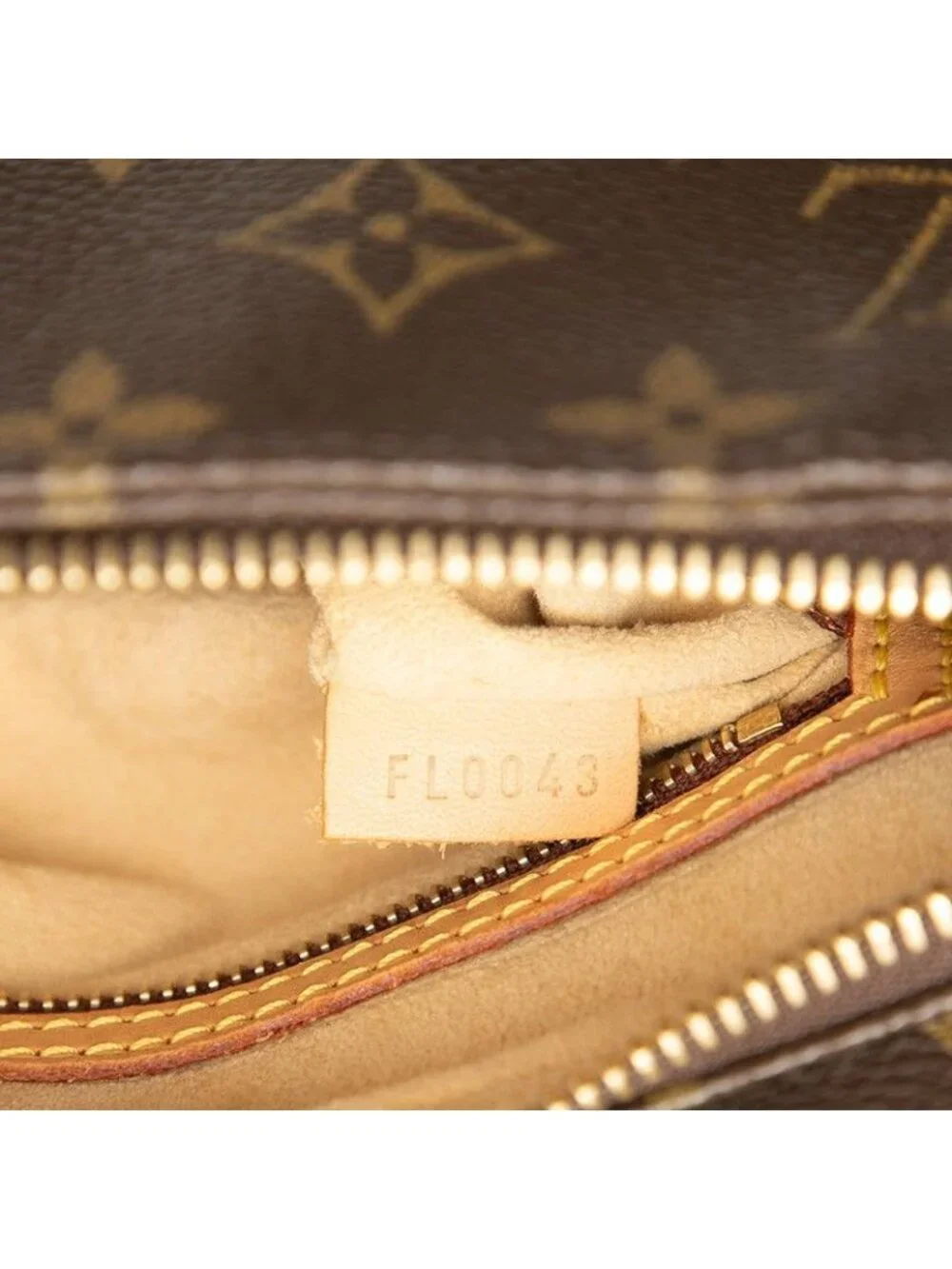 Louis Vuitton Monogram Looping MM Shoulder Bag Brown Leather